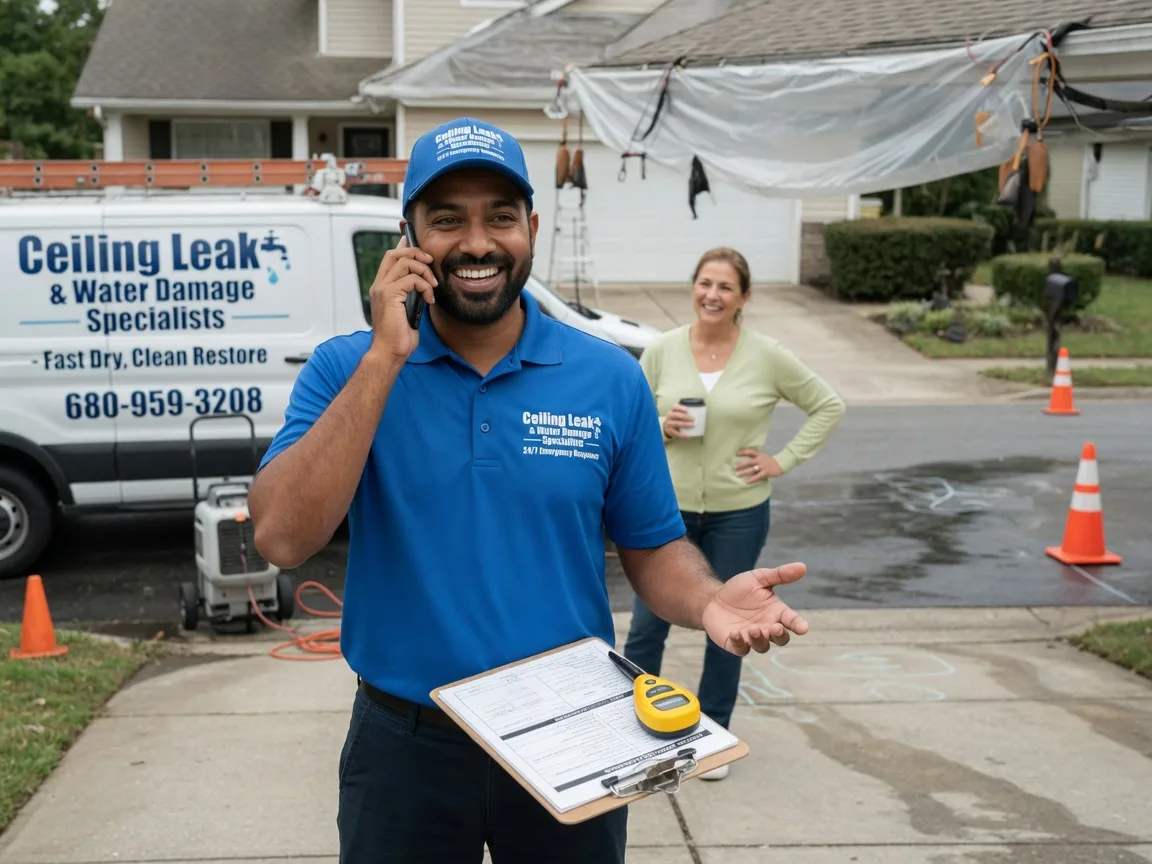 Ceiling Leak Cleanup Hathaway Pines, CA FAQs